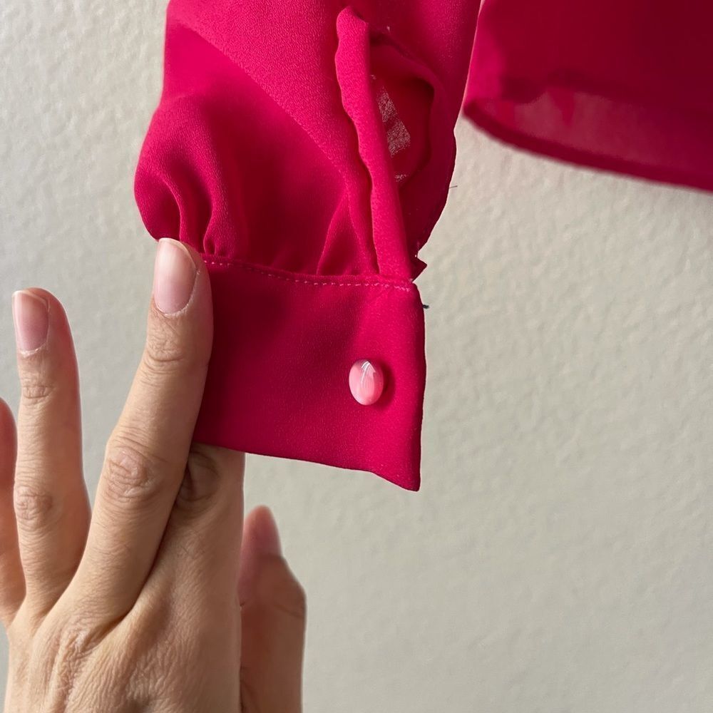 Vintage ruffle front blouse - Picture 4 of 6